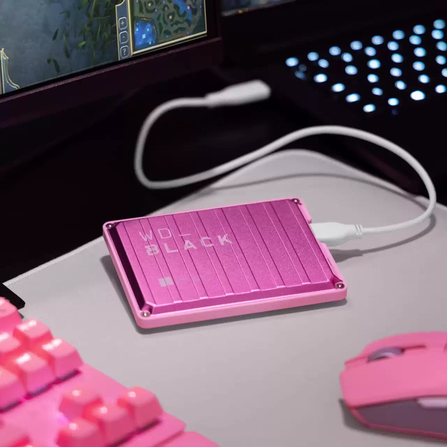 Жорсткий диск Western Digital WD_Black P10 Game Drive 4TB USB 3.2 External Pink (WDBZ7D0040BPK-WESN) - зображення 4