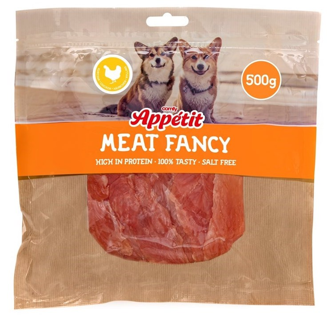 Ласощі для собак Comfy Apetit Fancy грудинка з курки 500 г 256395 (5905546334105) - зображення 1