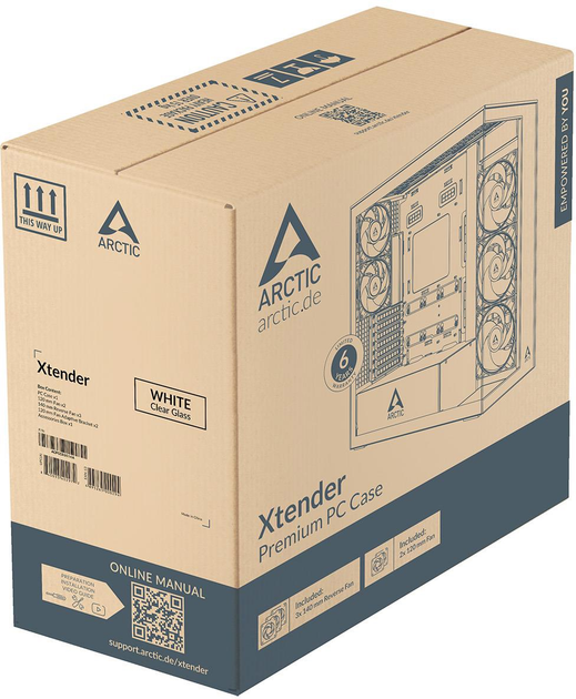 Obudowa Arctic Xtender VG White (4895265000492) - obraz 9