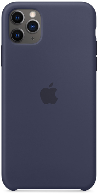 Панель Apple Silicone Case для Apple iPhone 11 Pro Max Midnight Blue (MWYW2) - зображення 1