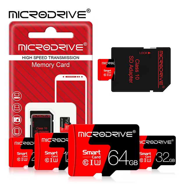 Карта памяти TF card MicroSDHC Microdrive Class 10 32Gb с адаптером - изображение 3