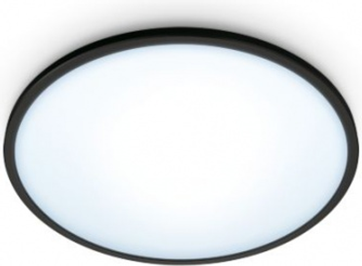 Lampa sufitowa LED WIZ SuperSlim 14W RD 27-65K TW Czarna (8719514337992) - obraz 2