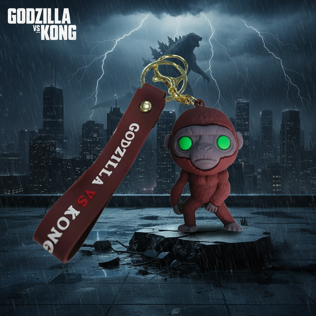 Брелок Годзілла Suco Годзілла і Конг Нова імперія Godzilla x Kong фігурка іграшка для ключів, рюкзака, сумки 6,5 см - зображення 2
