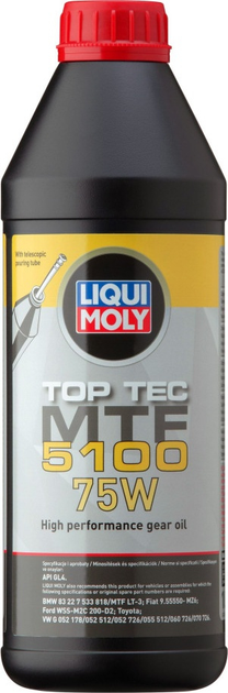 Olej przekladniowy Liqui Moly Top Tec MTF 5100 75W 1 l (4100420216879) - obraz 1
