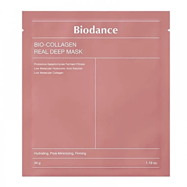 Зміцнювальна колагенова маска для обличчя Biodance Bio Collagen Real Deep Mask 1 шт./34g - Фото 2 Зміцнювальна колагенова маска для обличчя Biodance Bio Collagen Real Deep Mask 1 шт./34g - зображення 2