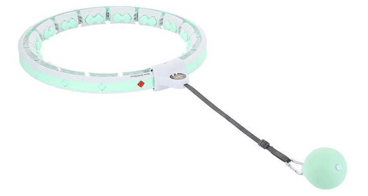 Hula-hop HMS HHW06 z piłką grawitacyjną, licznikiem  i pasem BR163 Black Plus Size Zielony (5907695558197) - obraz 2