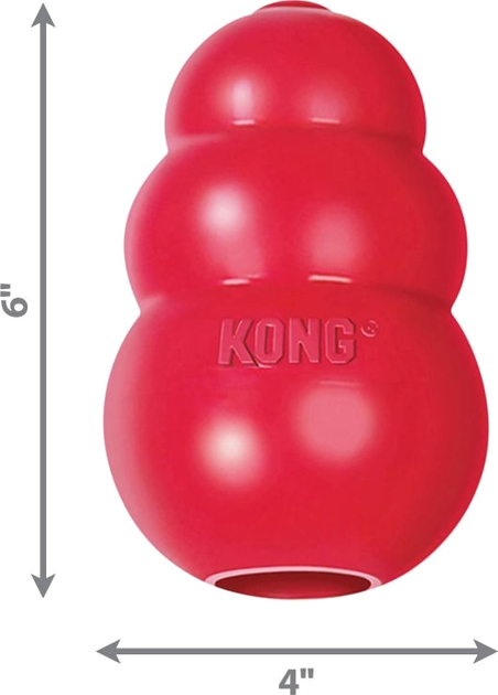 Zabawka Kong Classic gruszka-karmidło dla psów dużych i olbrzymich ras XXL (35585111414) - obraz 3