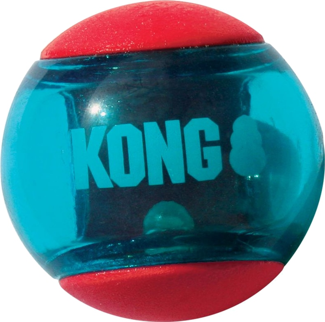 Zabawka Kong Squeezz Action Ball piłka-piszczek dla psów średnich i dużych ras L 2 szt (35585464022) - obraz 1