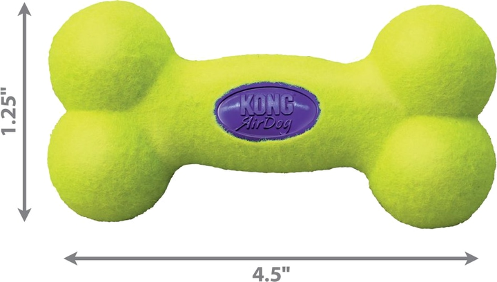 Іграшка Kong AirDog Squeaker Bone повітряна кістка для собак середніх і великих порід L (35585775302) - зображення 3