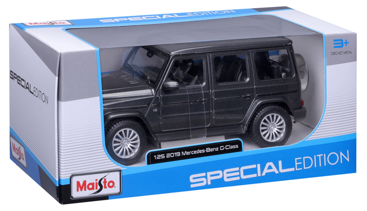 Model samochodu Maisto (1:24) 2019 Mercedes Benz G-Class AMG SUV Szary (355407915) (0090159315315) - obraz 6