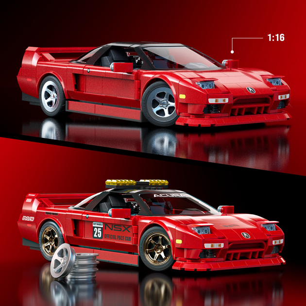 Колекційна машинка-конструктор Mattel Brick Shop Hot Wheels Elite Acura 876 деталей (JFT17) (194735304806) - зображення 2