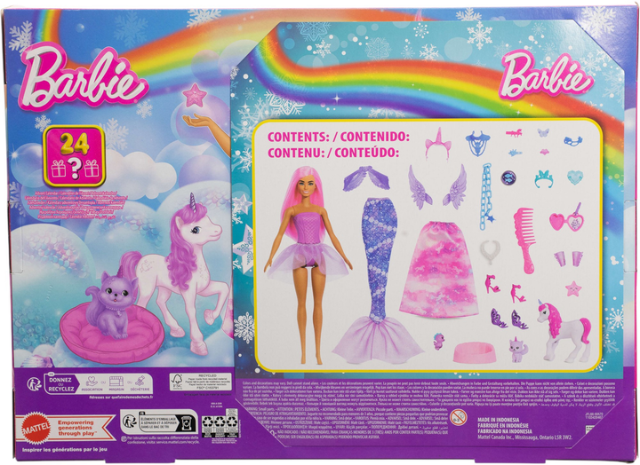 Kalendarz adwentowy Barbie Fantastyczna transformacja (JFL66) (194735300402) - obraz 6