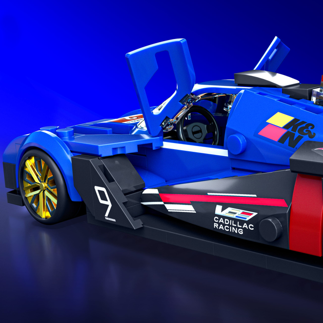 Колекційна машинка-конструктор Mattel Brick Shop Hot Wheels Speed Cadillac 236 деталей (JFR89) (194735331574) - зображення 5