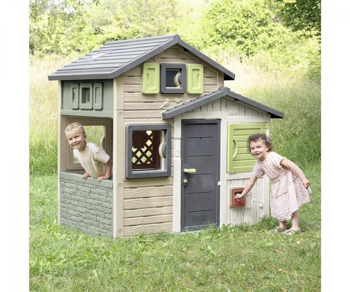 Domek Smoby Toys Life Przyjaciele Evo ze skrzynką pocztową 175x108x162 cm (7600810208) (3032168102088) - obraz 4