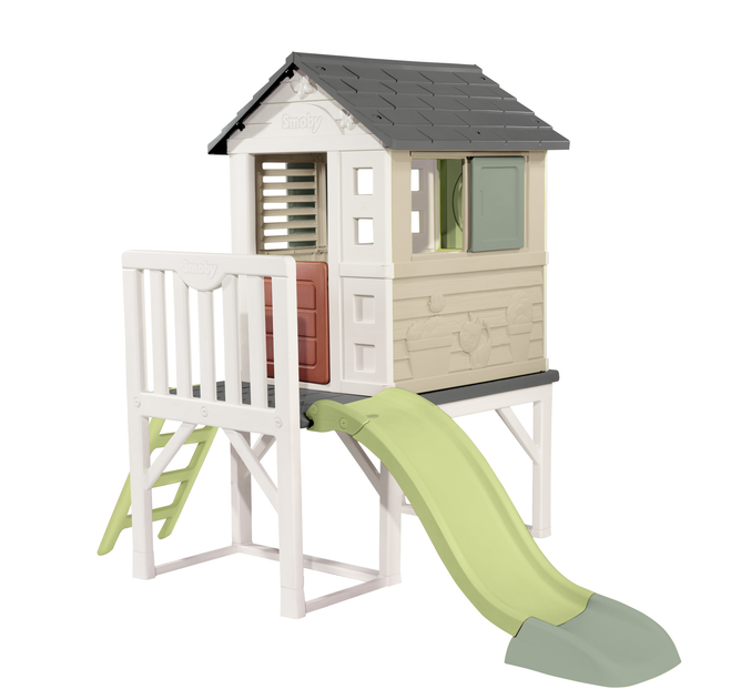 Domek Smoby Toys Life Letni wypoczynek na podporach 243x160x197 cm (7600810802) (3032168108028) - obraz 4