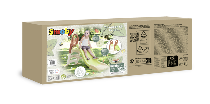 Zjeżdżalnia z efektem wodnym Smoby Life długość 150 cm (7600820510) (3032168205109) - obraz 6