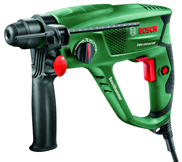 Перфоратор Bosch PBH 2100 RE + 2 свердла і 2 зубила (06033A9302) - зображення 2