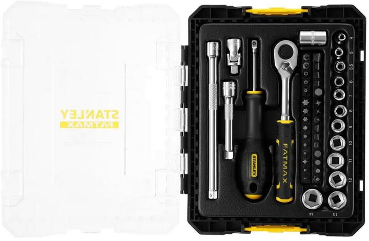 Набір торцевих головок Stanley 1/4 FATMAX Maxi Drive шестигранних 48 предметів (FMMT98101-0) - зображення 6