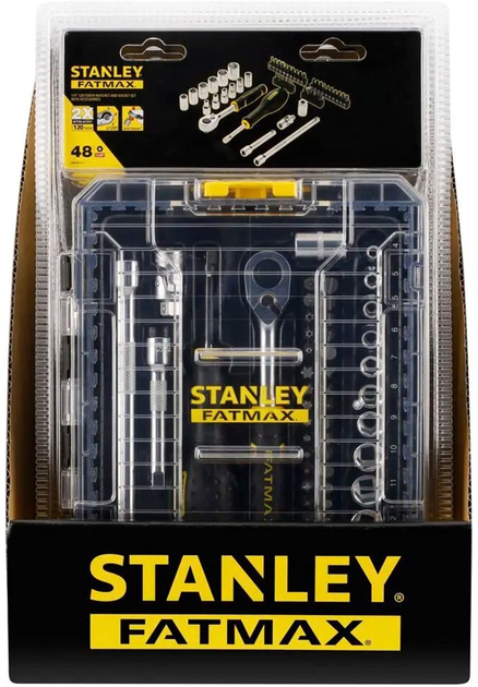 Набір торцевих головок Stanley 1/4 FATMAX Maxi Drive шестигранних 48 предметів (FMMT98101-0) - зображення 9