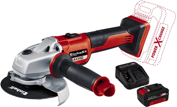 Szlifierka kątowa Einhell X-Change AXXIO Kit 1x4.0 Ah (4431140_4512042) - obraz 1