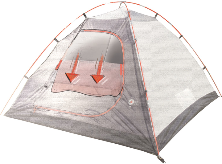 Namiot trzyosobowy High Peak Nevada 3.1 Zielony (4001690103510) - obraz 13