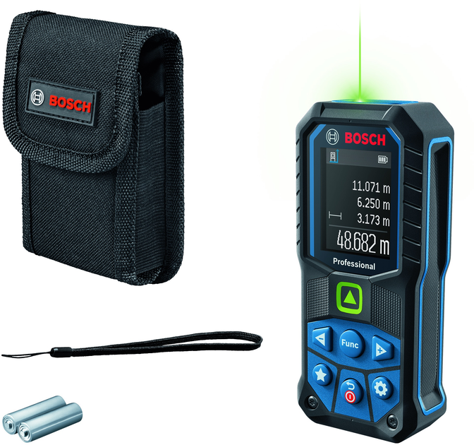 Лазерний далекомір Bosch Professional GLM 50-25 G з чохлом і батарейками (0601072V00) - зображення 3