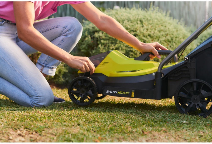 Газонокосарка акумуляторна RYOBI OLM1833B ONE+ 18В, 33 см, 35 л, 25-65 мм (без АКБ та ЗП) (5133004305) - зображення 4