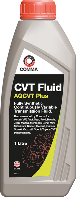 Трансмісійна олива Comma AQCVT Trans Fluid Plus 1 л (AQCVTP1L) - зображення 1