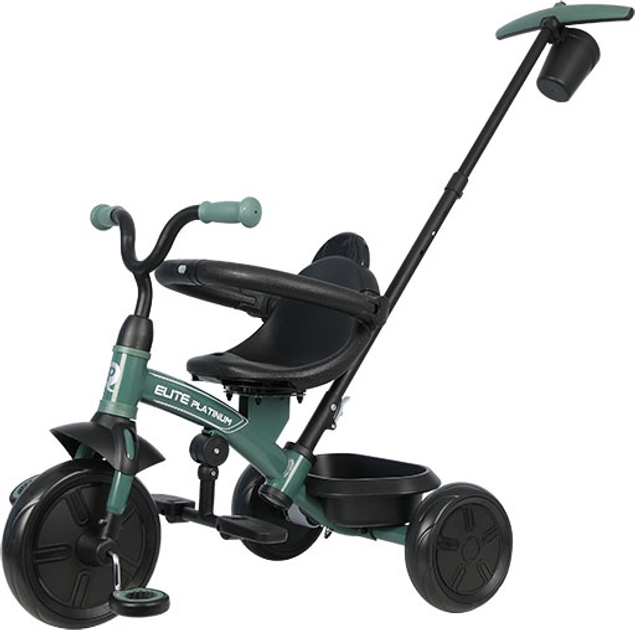 Rower dziecięcy Qpla Elite Platinum Składany Trójkołowy Zielony (T10-ZElitePlatinumGreen) - obraz 2