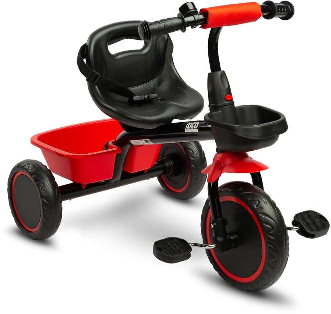 Rower 3-kołowy Caretero Loco Czerwony TOYZ-0350 (5908310391298) - obraz 2