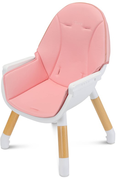 Krzesełko do karmienia Caretero Tuva 2 w 1 Różowy TERO-7708 (5908310395678) - obraz 6