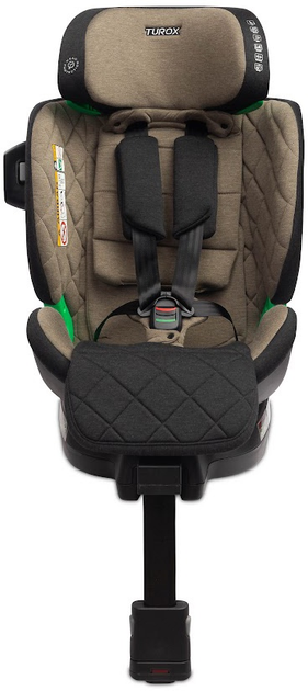 Fotelik samochodowy Caretero Turox I-Size Isofix od 40 do 150 cm Khaki TERO-1983 (5908310396880) - obraz 6