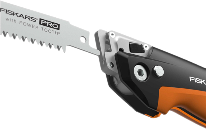 Piła uniwersalna składana Fiskars Pro PowerTooth 2 ostrza metal drewno 150 mm 13/24 TPI 1062934 (6411501201171) - obraz 3