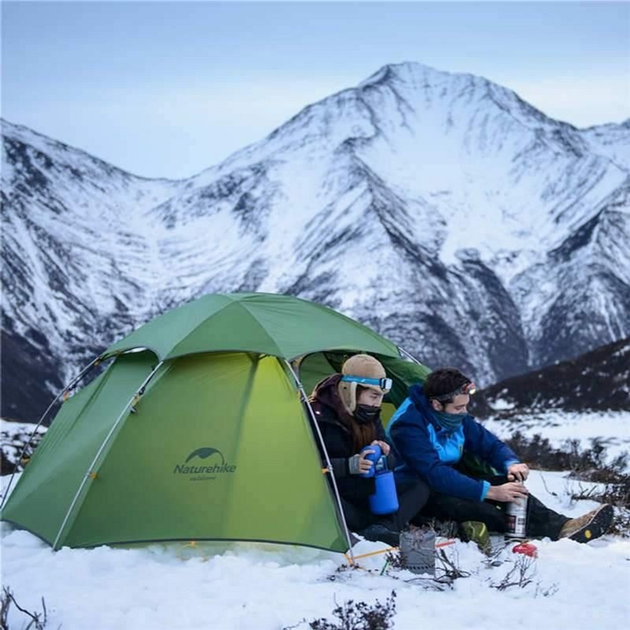 Dwuosobowy namiot kopułowy Naturehike Cloud Peak 2 20D Ciemnozielony NH17K240-Y (6927595712627) - obraz 3