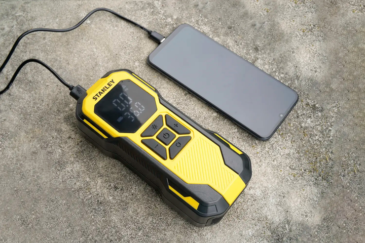 Pompa samochodowa Stanley z funkcją powerbank 2 w 1 10 bar 12 V SXIF0101 (6921183004569) - obraz 6