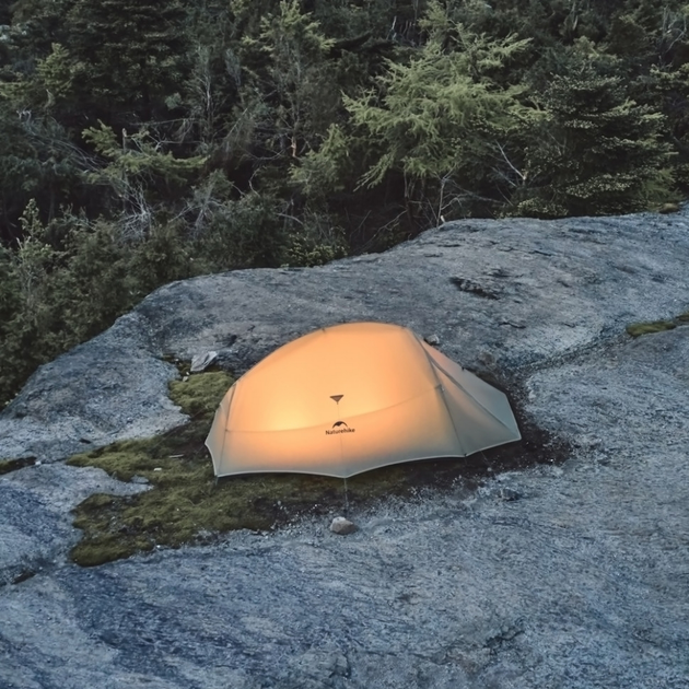 Ультралегкий двомісний намет з підлогою Naturehike Cloud Up Pro Світло-сірий 20D CNK2350WS020 (6927595777008) - зображення 3