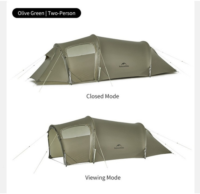 Тримісний намет Naturehike Opalus UL Темно-зелений CNK2450WS036 (6927595795910) - зображення 3