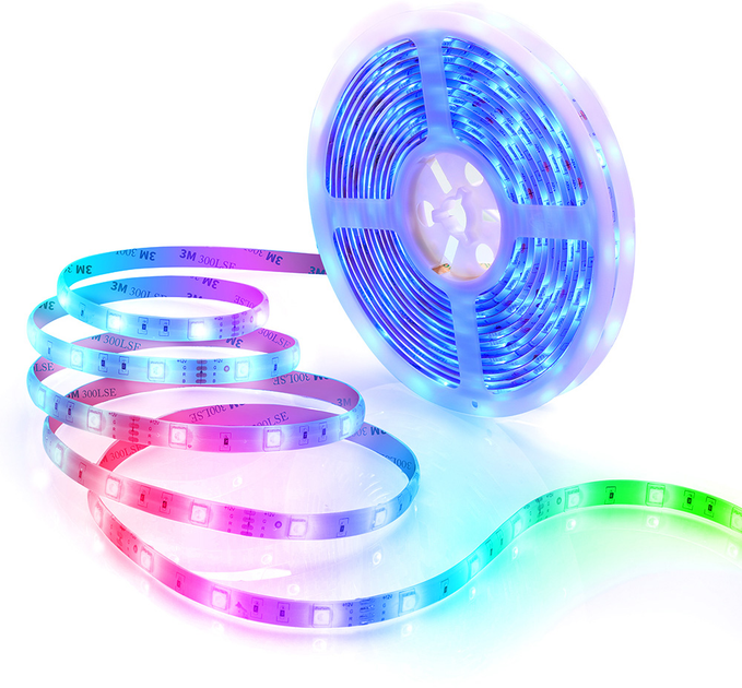 Taśma LED inteligentna Govee LED Strip Lights RGB Wi-Fi/Bluetooth 10 m Biała (H61103A3) - obraz 3