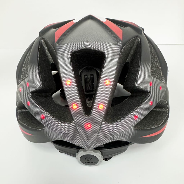 Велосипедний шолом Livall BH62 NEO L 55-61 см Чорний/Червоний (LIV-TBH62N-1041) - зображення 6