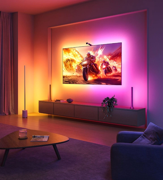 Zestaw oświetlenia adaptacyjnego Govee Backlight 3 Lite 40-50', RGBICW, WI-FI/Bluetooth Czarny (H60973D1) - obraz 8