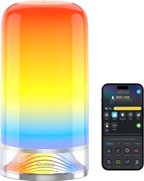 Lampka stołowa inteligentna Govee Table Lamp 2, RGBICWW, WI-FI/Bluetooth Biały (H60223D1) - obraz 12