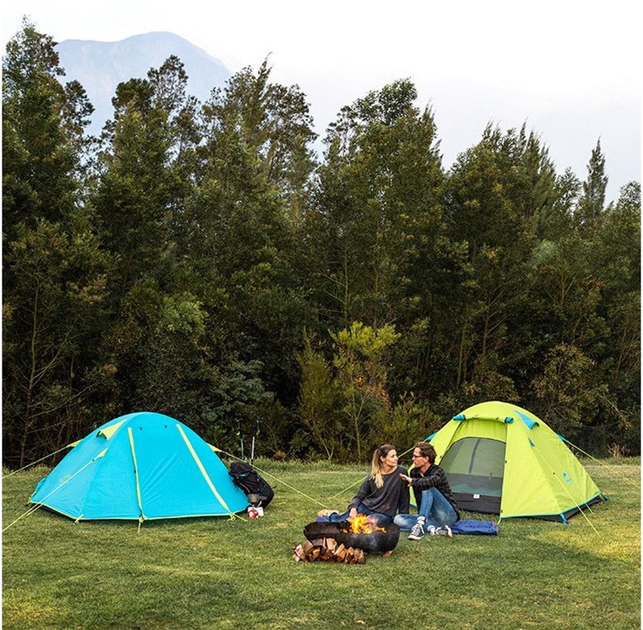 Namiot dwuosobowy Naturehike P-Series NH18Z022-P 210T/65D Jasnozielony (6975641887782) - obraz 4