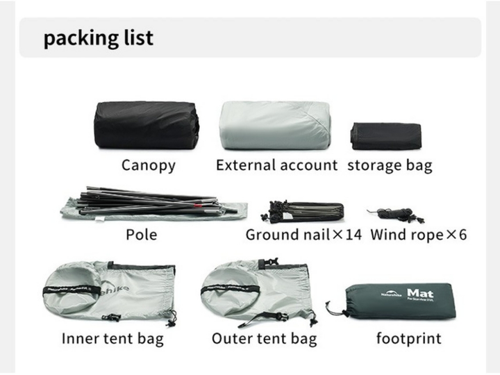 Namiot dwuosobowy ultralekki Naturehike Star River UL CNK2450WS022 Szary (6975641883074) - obraz 11