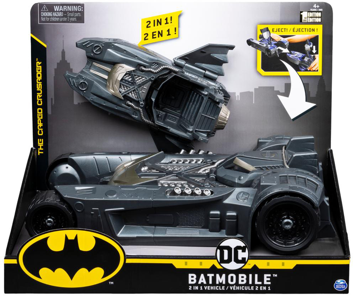Zestaw zabawkowy Batman Batmobile 2 w 1 Samochód+łódź 6055295 (778988762233) - obraz 7