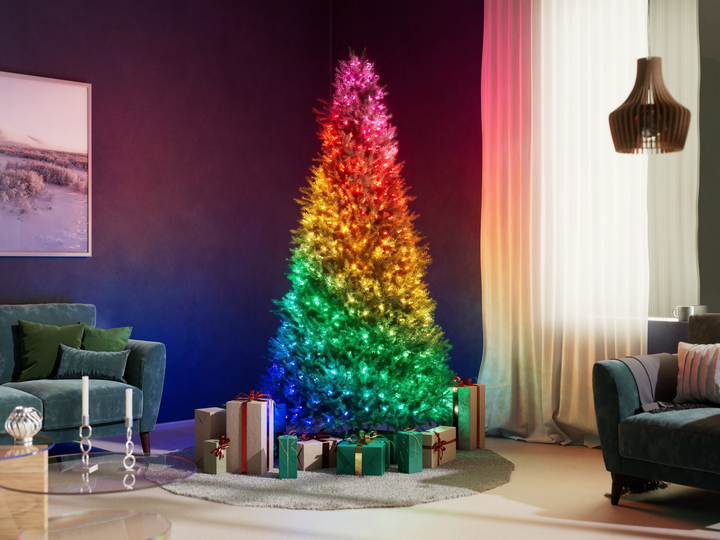 Girlanda LED Smart Twinkly Strings Candle RGB 200 IP20 12 m kabel USB-C Przezroczysty (TWKC200RGB-T) - obraz 7