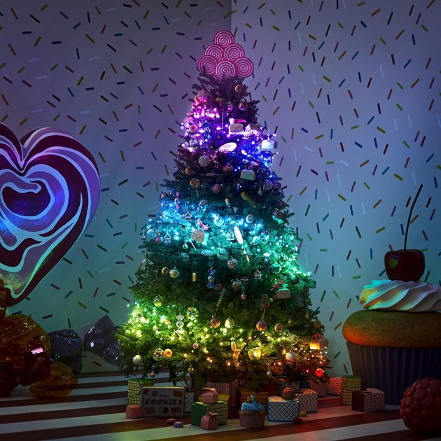 Світлодіодна Smart LED гірлянда Twinkly Dots Lights RGB 200 IP44 10 м USB-C кабель Прозорий (TWD200STP-TEU) - зображення 10