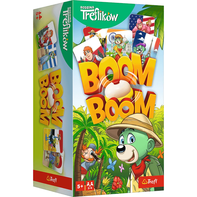 Настільна гра Trefl аркада Boom Boom Сім'я Трефліків (5900511028225) - зображення 1