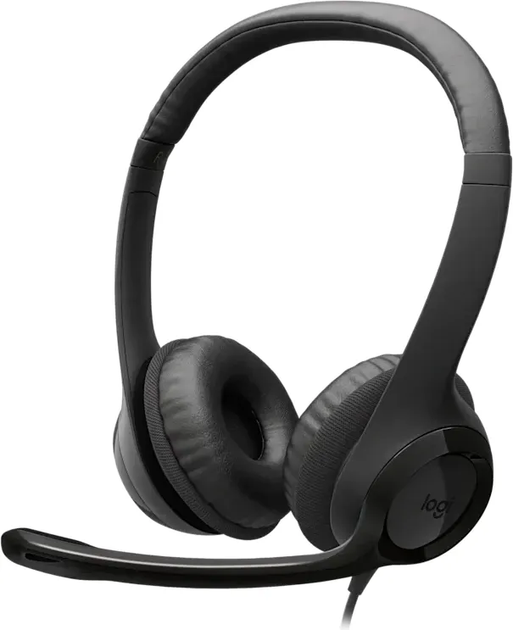 Słuchawki Logitech H390 USB-C Midnight Black (981-001576) - obraz 1