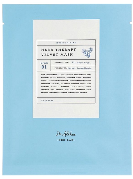 Zestaw maseczek do twarzy Dr. Althea Pro Lab Herb Therapy Velvet w płachcie 10x27 g (8809447250656) - obraz 4