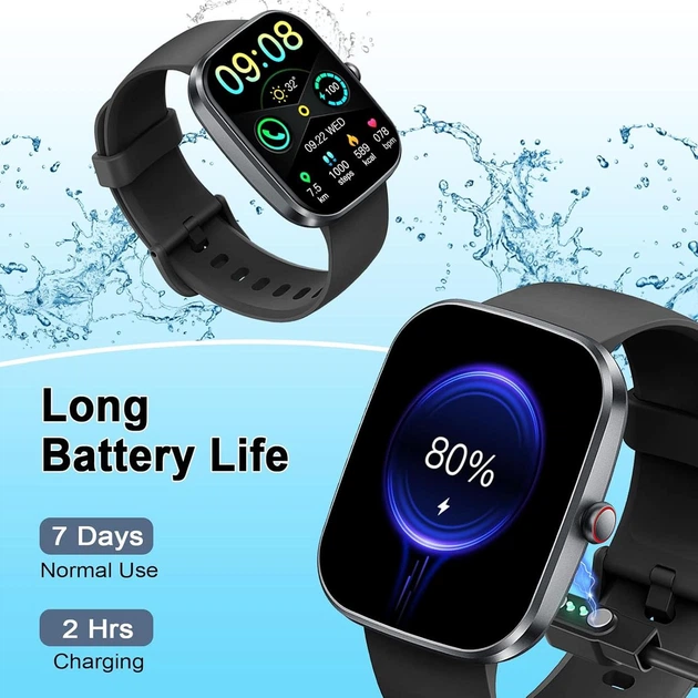Смарт-годинник Soudorv T70 з Bluetooth дзвінками, 1.91" HD дисплеєм, 110+ спортивними режимами, IP68 - Фото 4 Смарт-годинник Soudorv T70 з Bluetooth дзвінками, 1.91" HD дисплеєм, 110+ спортивними режимами, IP68 - зображення 4
